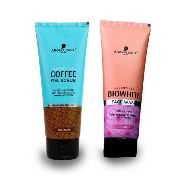 Aroma Care Essentials Coffee Party kit / Coffee Gel Scrub - Bio White Face Wash