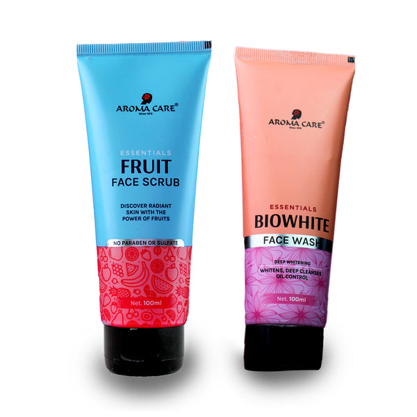 Aroma Care Essentials Fruit Party kit /  Fruit Face Scrub - Bio White Face Wash